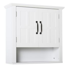 White MDF Storage Wall Medicine Cabinet - 60cm