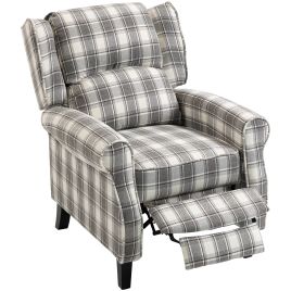 Quacour Wood Recliner Armchair - Grey