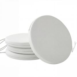 Elmford White Polyester Chair Cushions Set of 4 - 41cm