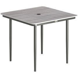 Faicote Light Grey Metal Dining Table - 85cm