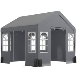 Belmoor Grey Steel Gazebo 3x3m Party Tent - 300cm