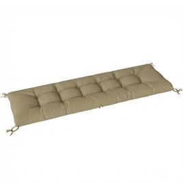 Harmont Sand PP Cotton Sun Lounger Cushion with Ties - 198cm