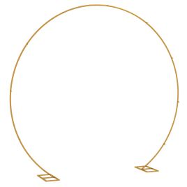 Belvale Gold Tone Steel Wedding Arch - 280cm