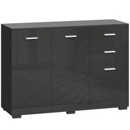 Winwick Black Sideboard with 3 Doors - 106cm