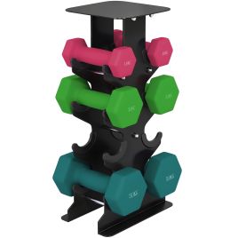 Camcarr Multi-Colour Metal Home Gym Dumbbells Set 1 - 5kg - 6cm