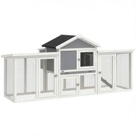 Glywood Grey Fir Wood Chicken Coop - 85cm