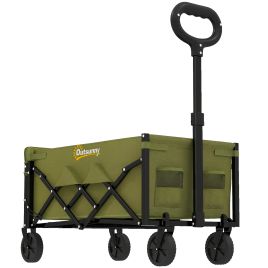 Quahall Army Green Metal Festival Trolley - 45cm