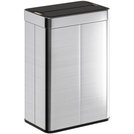 Dalcarr Silver Stainless Steel Sensor Rubbish Bin - 26.5cm
