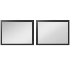 Bromont Black Wall Mirror Set of 2 - 40cm