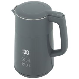 Chewood Grey Stainless Steel Electric Kettle - 15.5cm