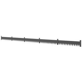 Bricarr Black Metal Fence 5pcs - 102x5cm