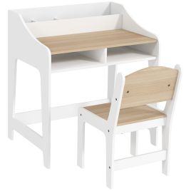 Zenis Natural Kids Desk and Chair Set - 60cm