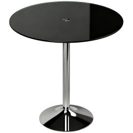 Bromoor Black Metal Dining Table - 70cm