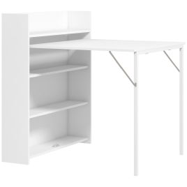 Easmont White Folding Dining Table 4 Tier - 78.5cm