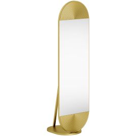 Lyrex Gold Tone Metal Full Length Mirror - 36cm