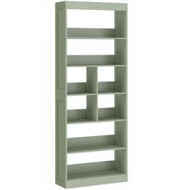 Dallyne Paste Green MDF 6 Tier Bookcase - 68cm