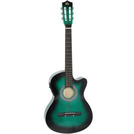Kenmore Dark Green Plywood Musical Guitar Gloss Finish - 35.8cm