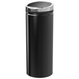 Eascrof Black Stainless Steel Sensor Rubbish Bin - 30.5cm