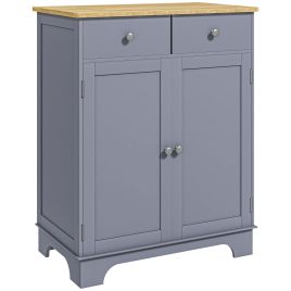 Dalcour Grey Sideboard with Adjustable Shelf - 68cm