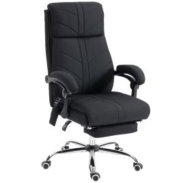 Wincote Black Metal Vibration Massage Office Chair - 64cm