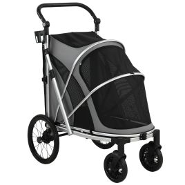 Kenero Grey Fabric Dog Stroller - 69cm