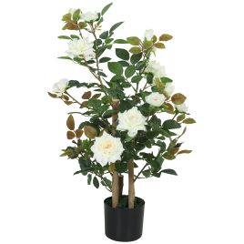 MONT White Fabric Artificial Plant - 90cm