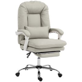 Kenena Khaki Metal Reclining Office Chair - 64cm