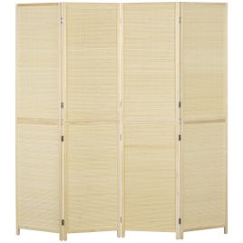 Valion Natural Wood Bamboo Indoor Room Divider - 180cm