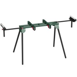 DEVIZES Universal Portable Mitre Saw Stand with Adjustable Rollers, Support Arms and Folding Legs - Green