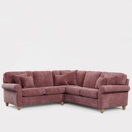 Corner Sofa - COASTAL Fabric 4 Seater Right Hand Facing - Deep Terra
