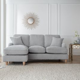 Corner Sofa - COCOON Fabric 3 Seater Right Hand Facing - Ice