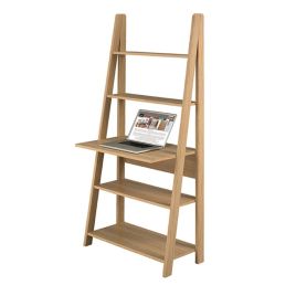 Tiva Ladder Style 3 Tier Desk - Oak