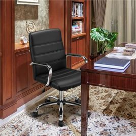 Executive PU Leather Adjustable Swivel Chair - 4 Colours