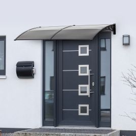 UV Resistant Door Canopy Black Colour - 200x80cm