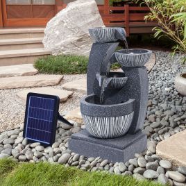 Water Fountain Rockery Decoration Solar Powered For Outdoor Decoration
