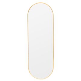 Sleek Contemporary Oval Metal Wall Mirror-150cm H