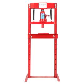 Red 12Ton Workshop Press Floor Standing Hydraulic H-Frame