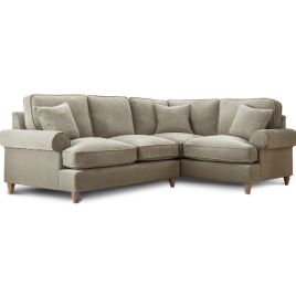 Corner Sofa - RAYONG Fabric 4 Seater Left Hand Facing - Putty