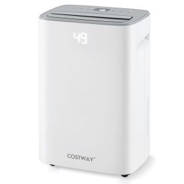 24L Energy-Efficient Dehumidifier with Auto Drain - White