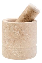 ALVERETH Decorative Marble Mortar and Pestle - Cream