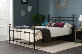Birlea Atlas Black Metal Bed Frame - Small Double 4ft