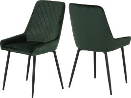 Avery Chair (Box of 2) - Emerald Green Velvet