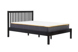 Classic Nova Solid Wood Black Bed - Standard Double 4ft6