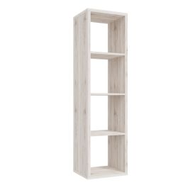 Phillips 3 Shelves Open Cube Storage Unit - Sand Oak