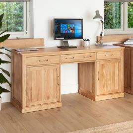 Harriet Large Computer Desk with 2 Door, 2 Drawer and Pull out Keyboard Drawer