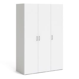 3 Door Wardrobe - White