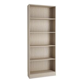 Basic Tall Wide Bookcase (4 Shelves) in Oak - Oak