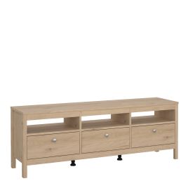 MEMPHIS TV-Unit 3 Drawers in Jackson Hickory Oak