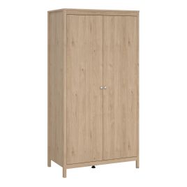 Wardrobe - MEMPHIS 2 Doors Wardrobe Jackson Hickory Oak 102cm
