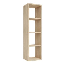 Phillips 3 Shelves Open Cube Storage Unit - Sonoma Oak